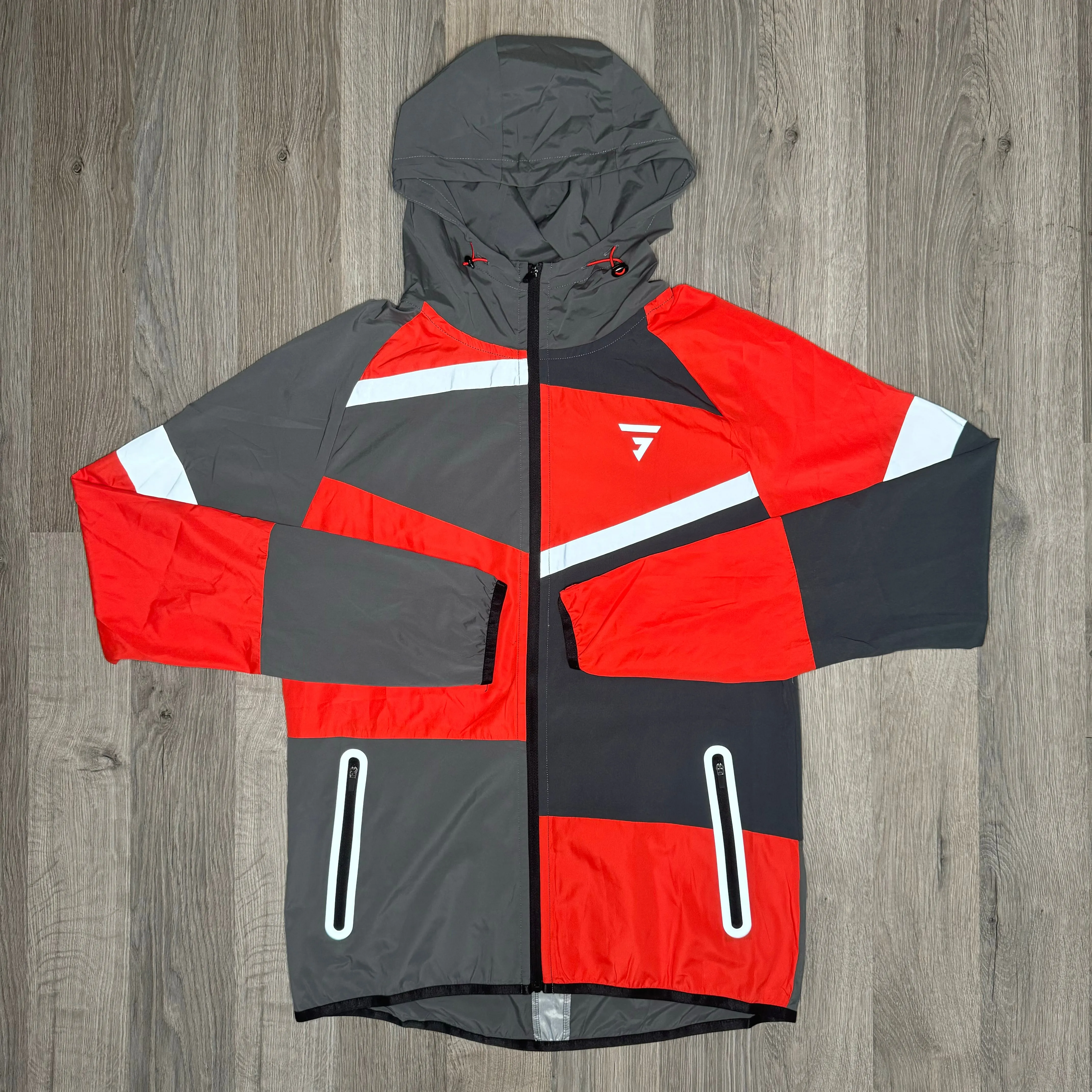 GRIID Panel Windrunner Red Grey