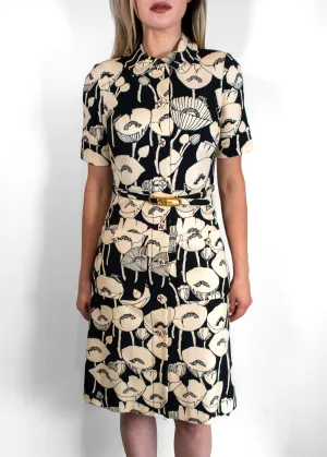 Gucci Poppy Flowers Print Jersey Dress