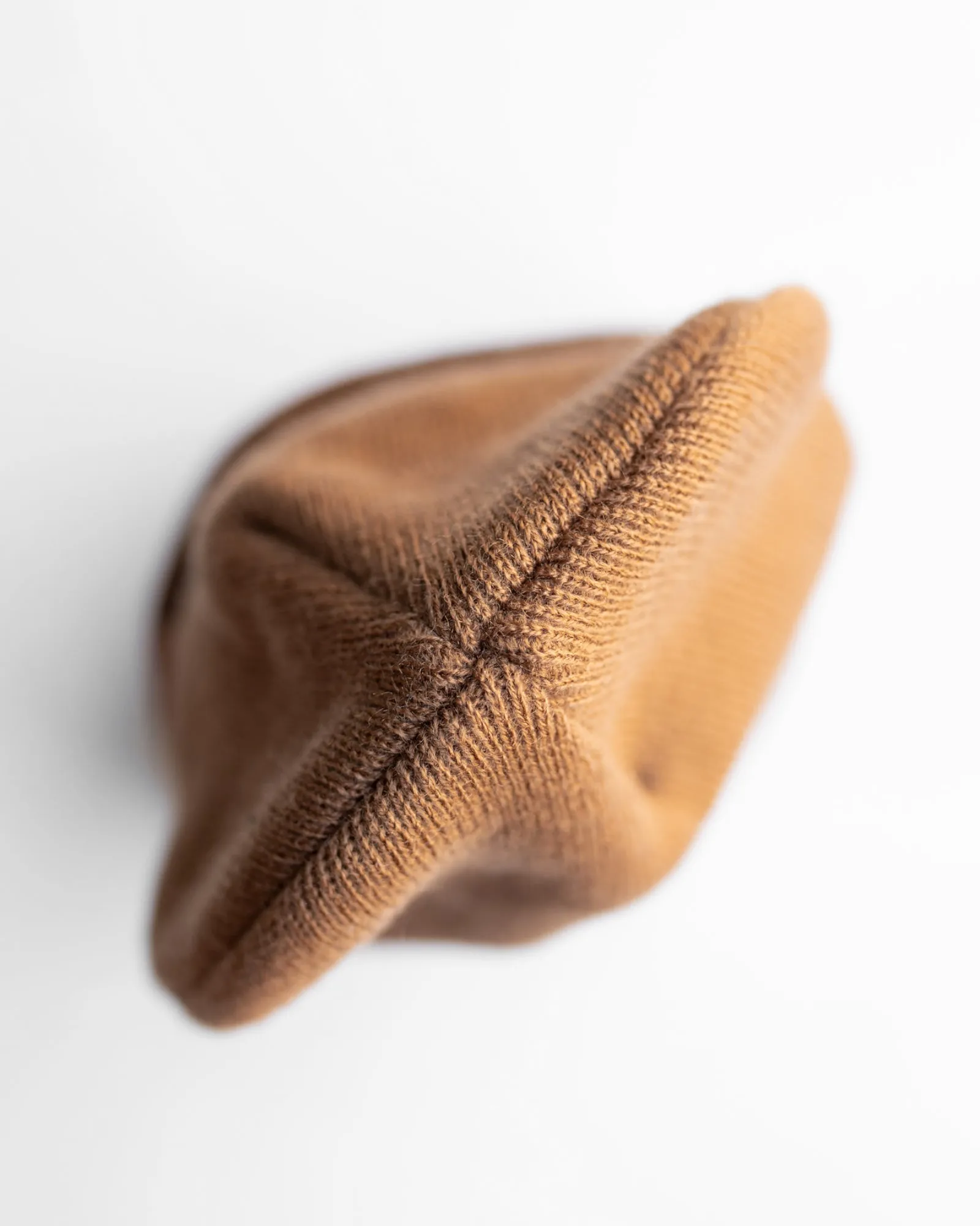 HAAKWEAR Traditional Silent Cuffed Beanie, Camel Brown