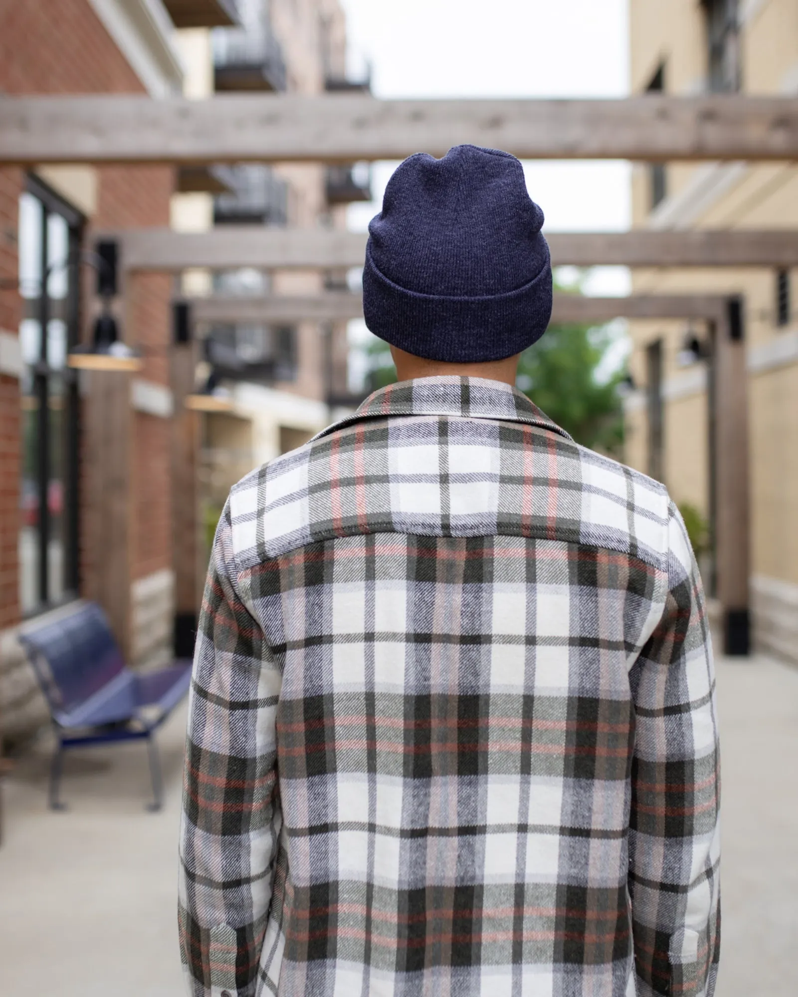 HAAKWEAR Traditional Silent Cuffed Beanie, Denim Blue