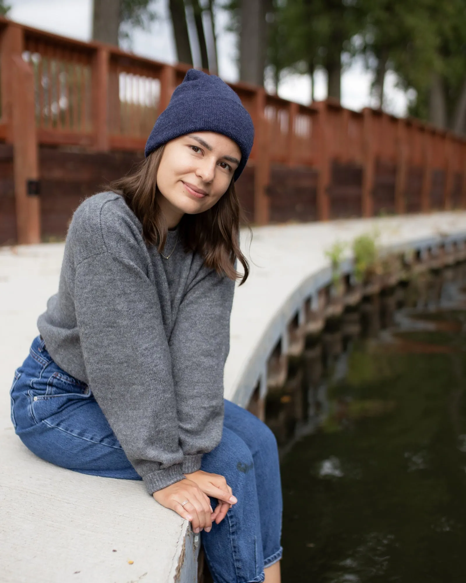 HAAKWEAR Traditional Silent Cuffed Beanie, Denim Blue