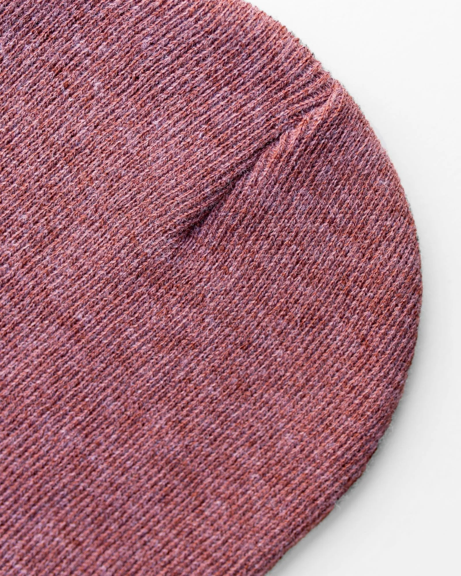 HAAKWEAR Traditional Silent Cuffed Beanie, Rusty Burgundy