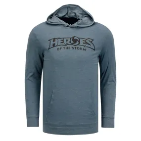 Heroes of the Storm Logo Blue Hooded Long Sleeve T-Shirt