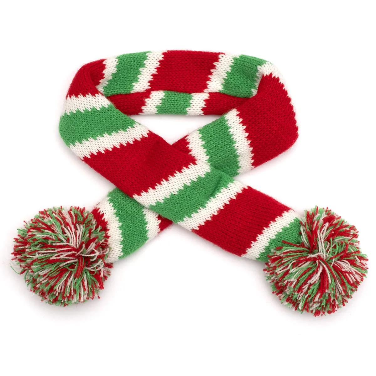 Holiday Stripe Dog Scarf