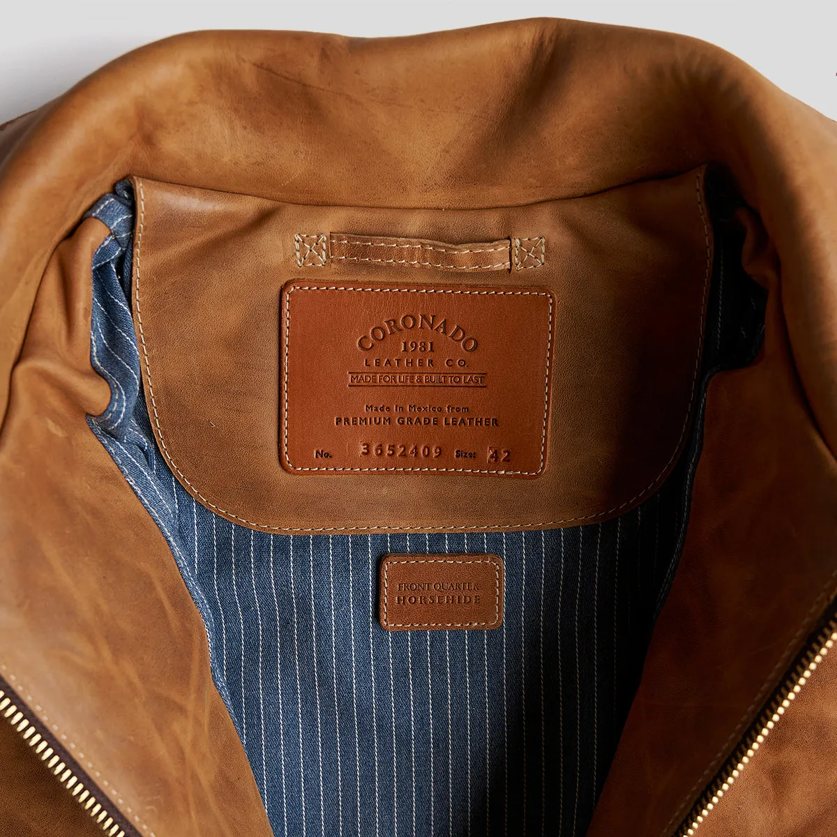 Horween® Horsehide Jacket No. 65 | Tan