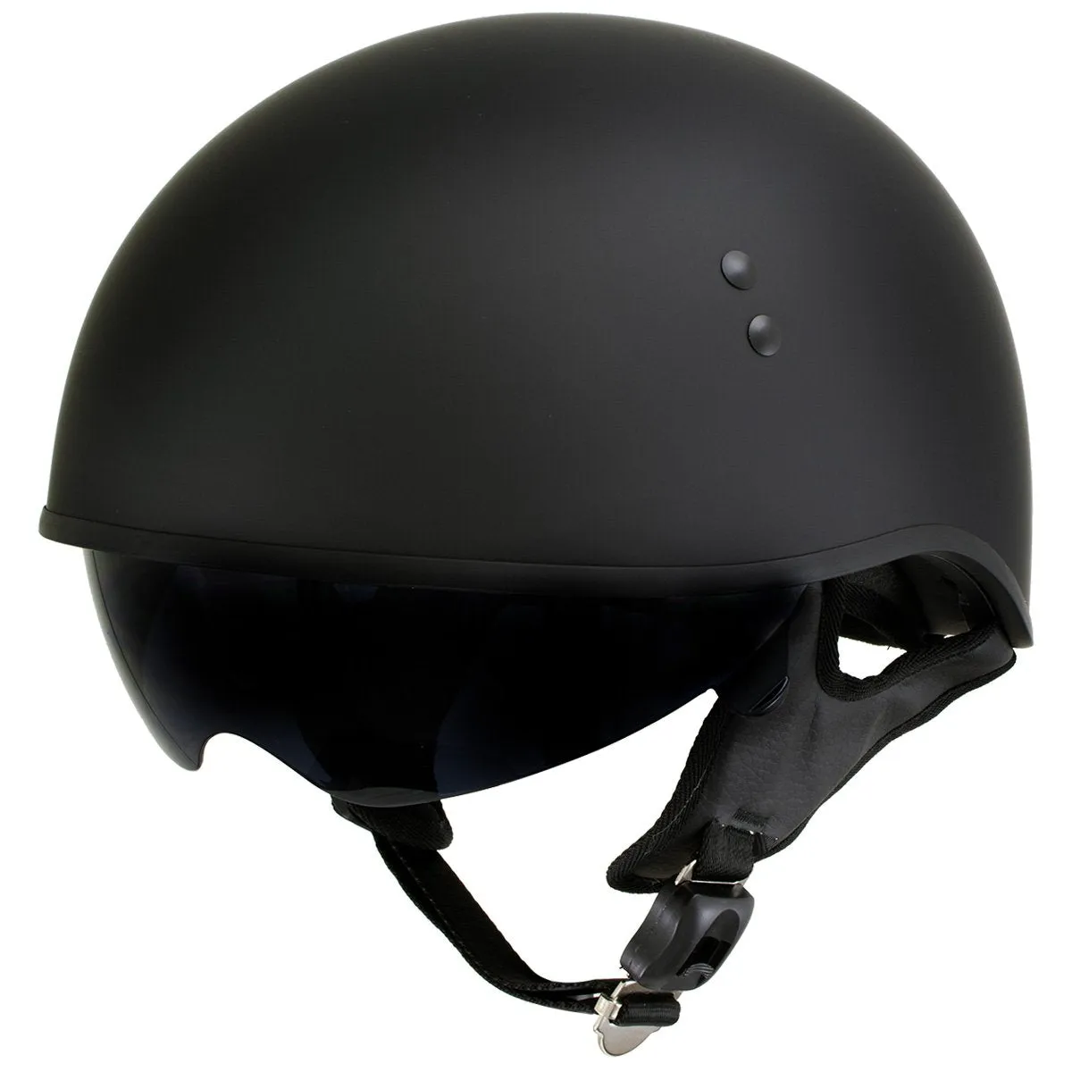 Hot Leathers T72 'Black Widow' Flat Black DOT Helmet with MP7922FMSET Heated Balaclava Bundle