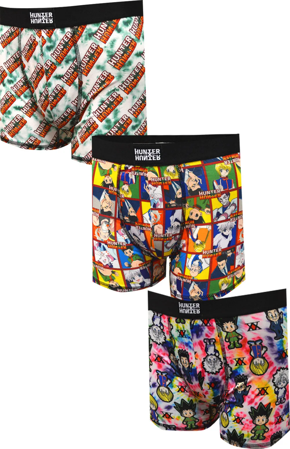 Hunter X Hunter Anime Cartoon 3 Pack Boxer Briefs