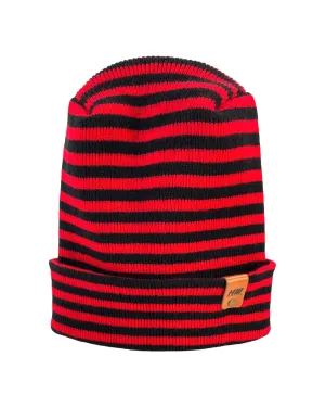 HW6095 HAAKWEAR Theta Stitch RORO Cuffed Beanie (Patent Pending Design)-Black/Red, Made in USA