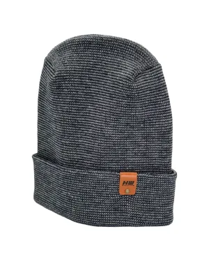 HW6132 Haakwear Theta Stitch Fusion Cuffed Beanie (Patent Pending Design)-Gray/Blue, Made in USA