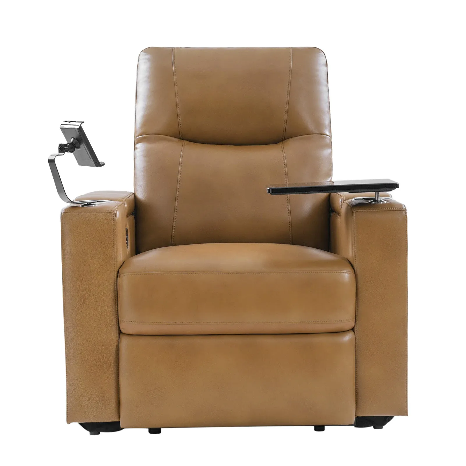 Iliana Electric Genuine Leather Recliner with Small Table and Phone Holder