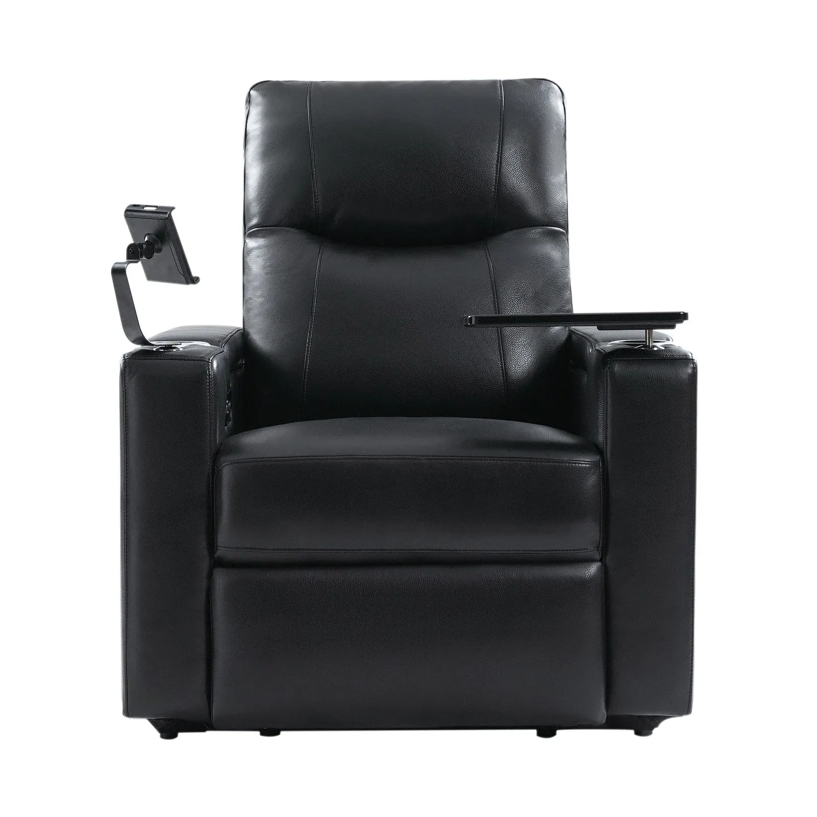 Iliana Electric Genuine Leather Recliner with Small Table and Phone Holder