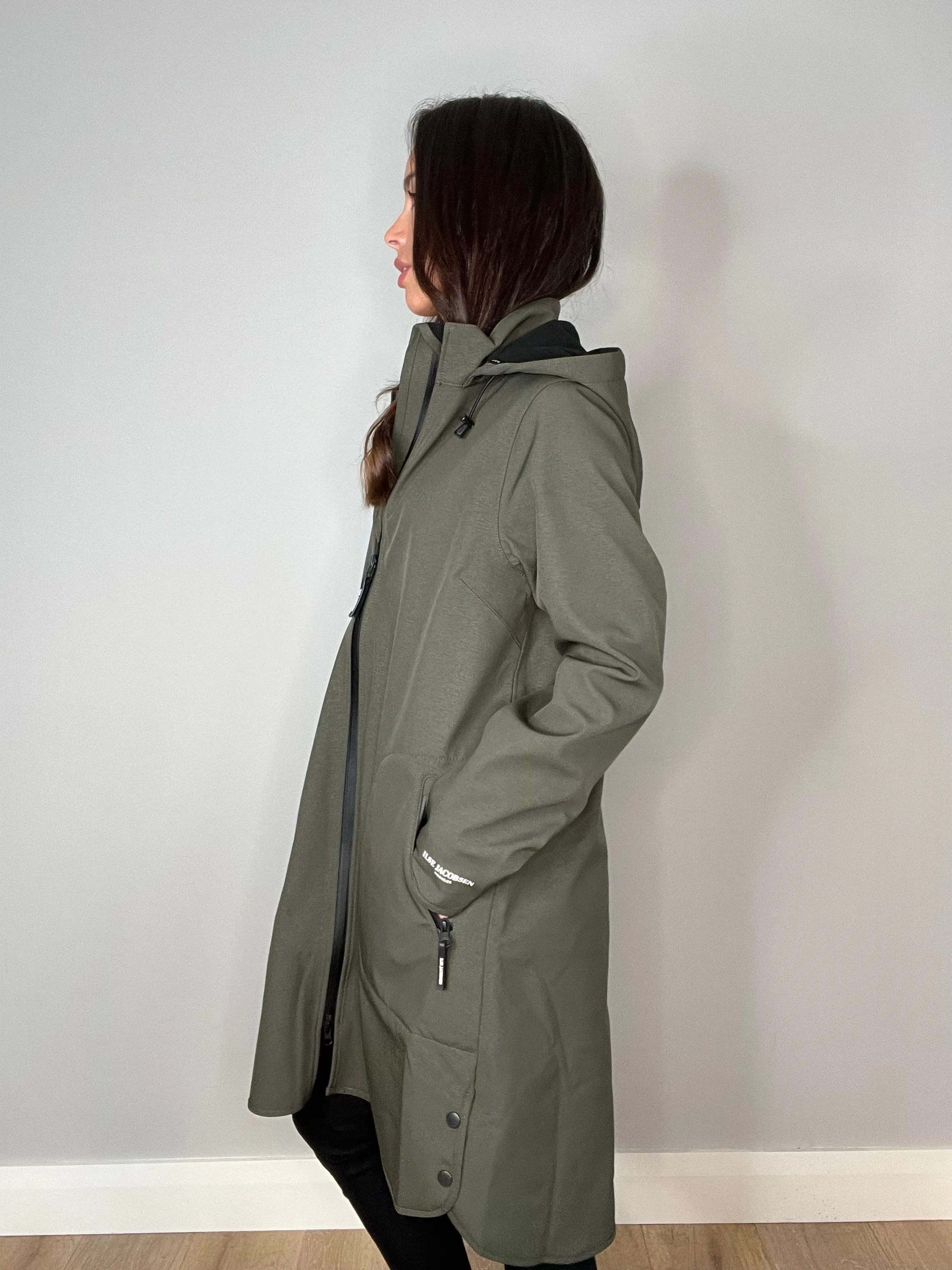 Ilse Jacobsen Rain 128 Raincoat in Army Green