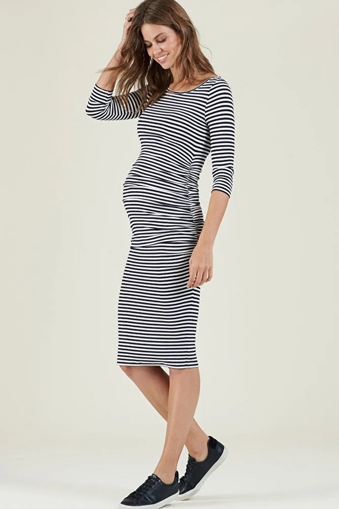 Isabella Oliver ARLINGTON STRIPED MATERNITY DRESS