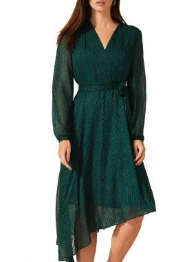 Jenifer Clipped Jacquard Dress