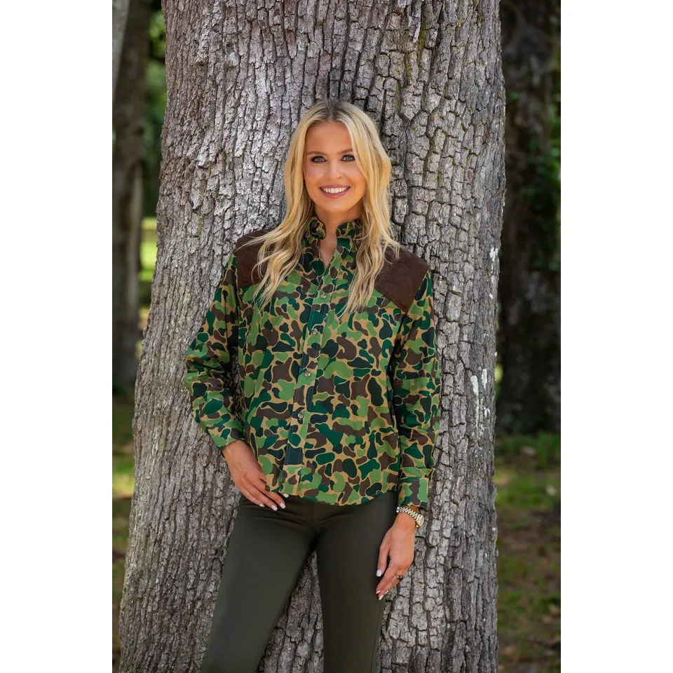 Kevin's Ladies Long Sleeve Vintage Camo Shooting Shirt