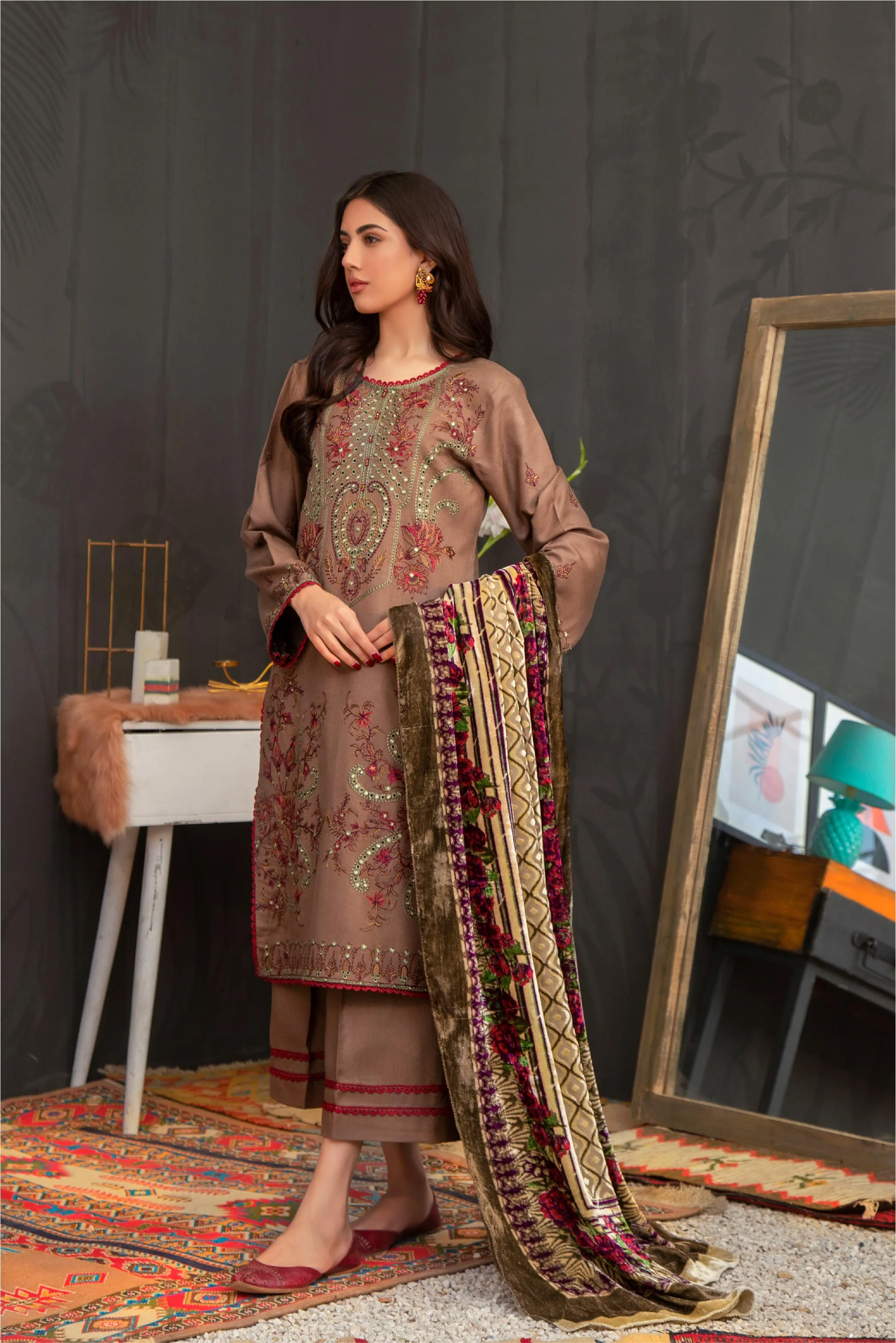 Lala Brocade Winter Collection (with Palachi Shawl) – HELENA