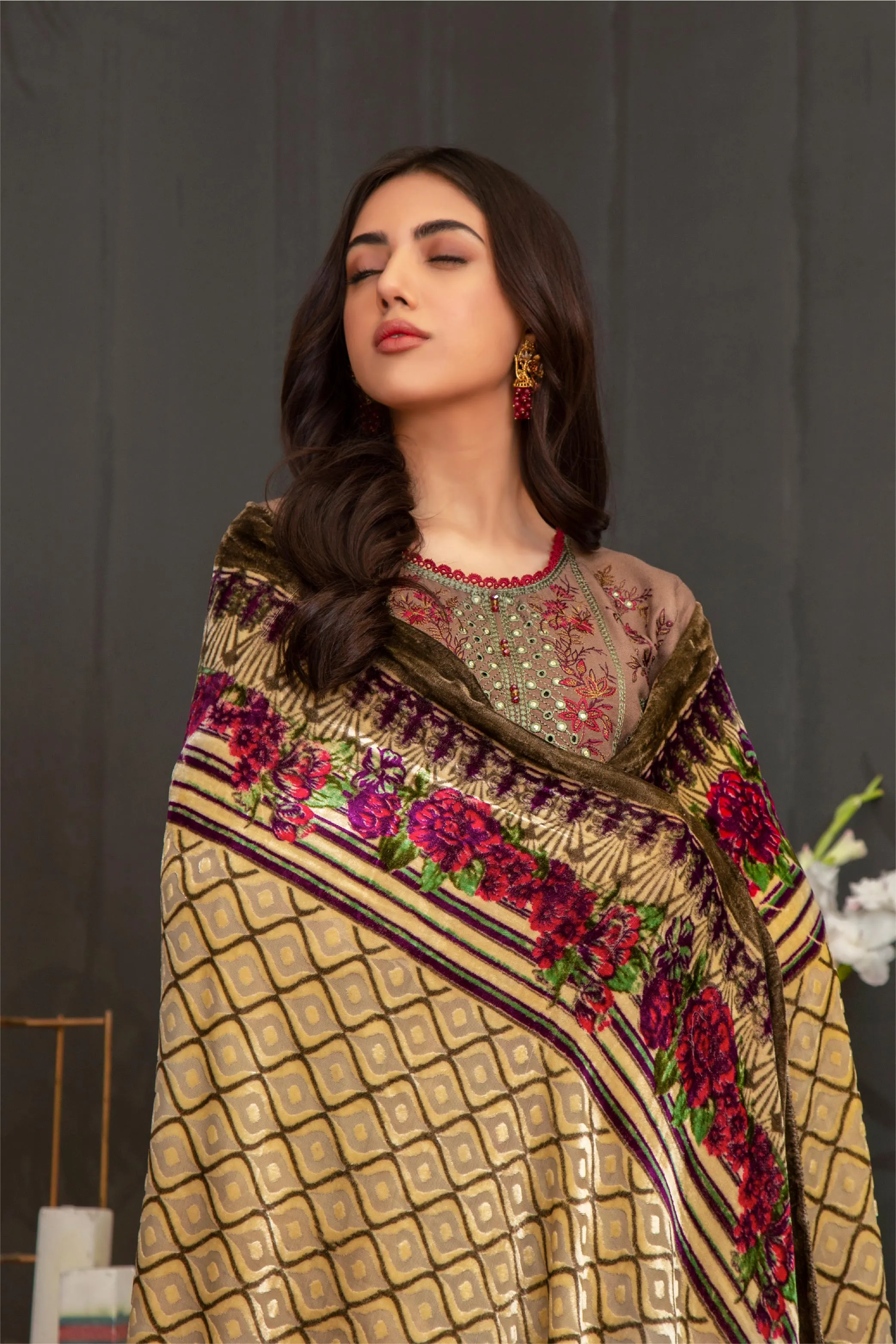 Lala Brocade Winter Collection (with Palachi Shawl) – HELENA