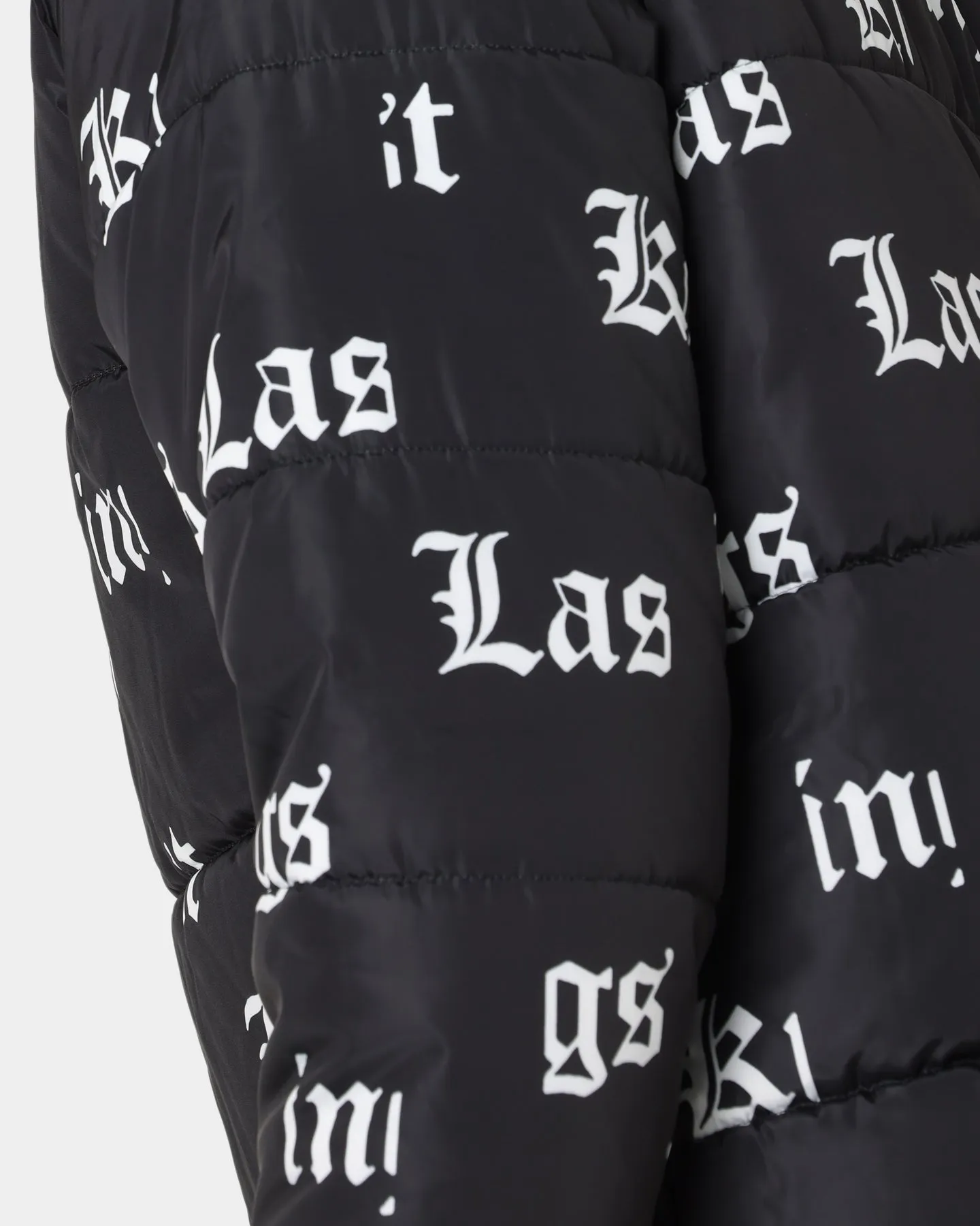 Last Kings Fragment Puffer Jacket Black