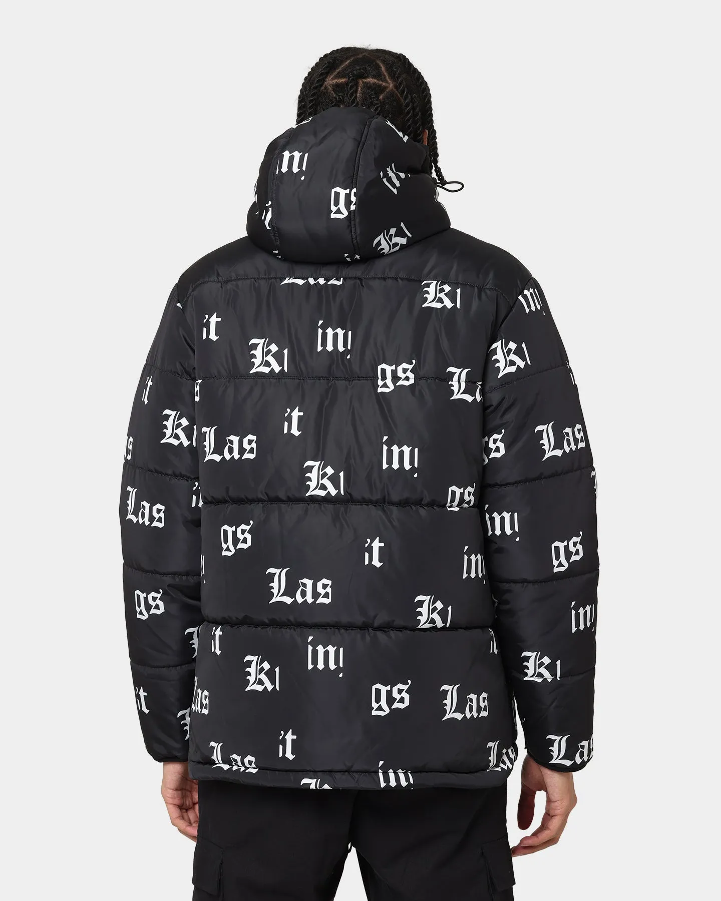 Last Kings Fragment Puffer Jacket Black