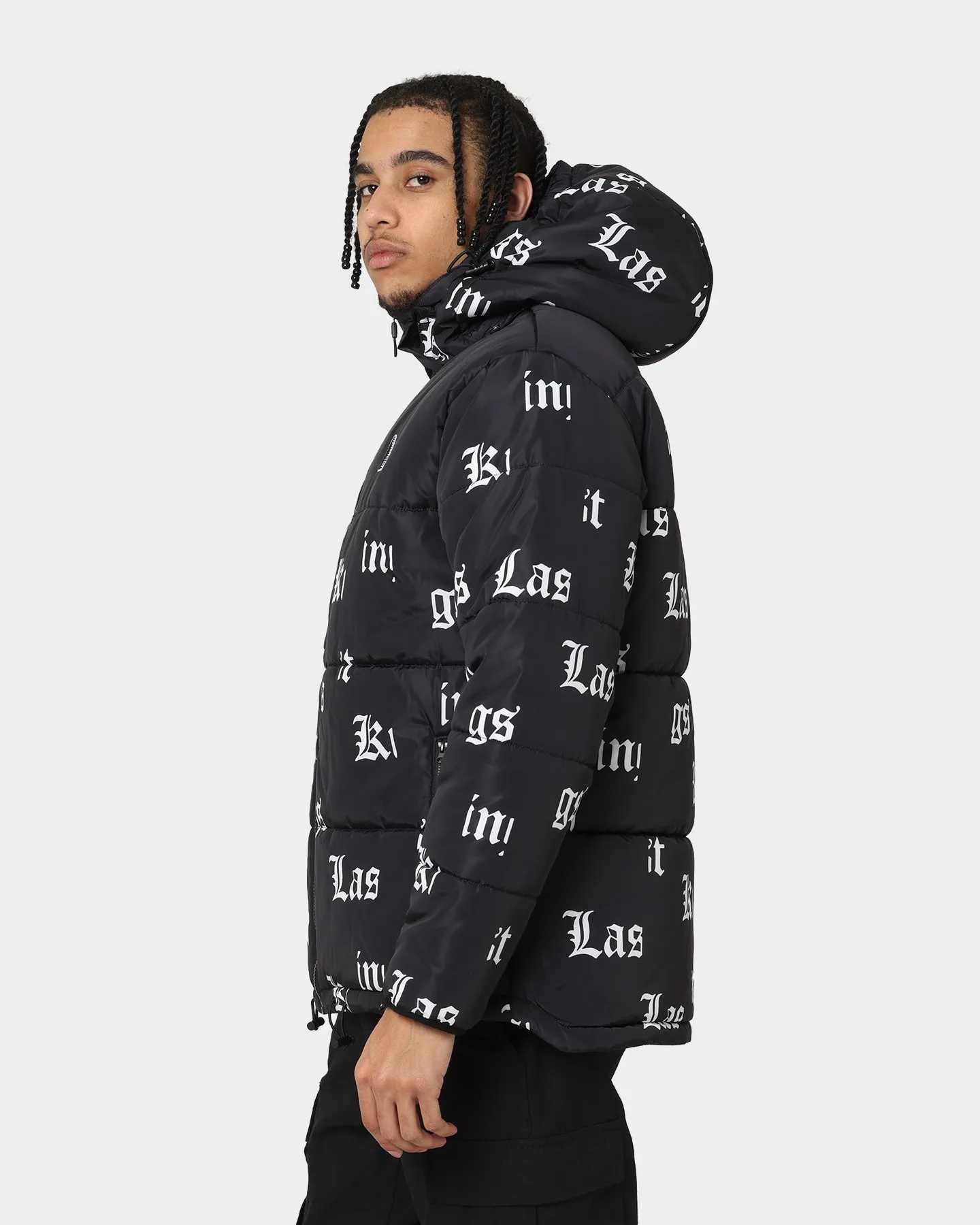 Last Kings Fragment Puffer Jacket Black