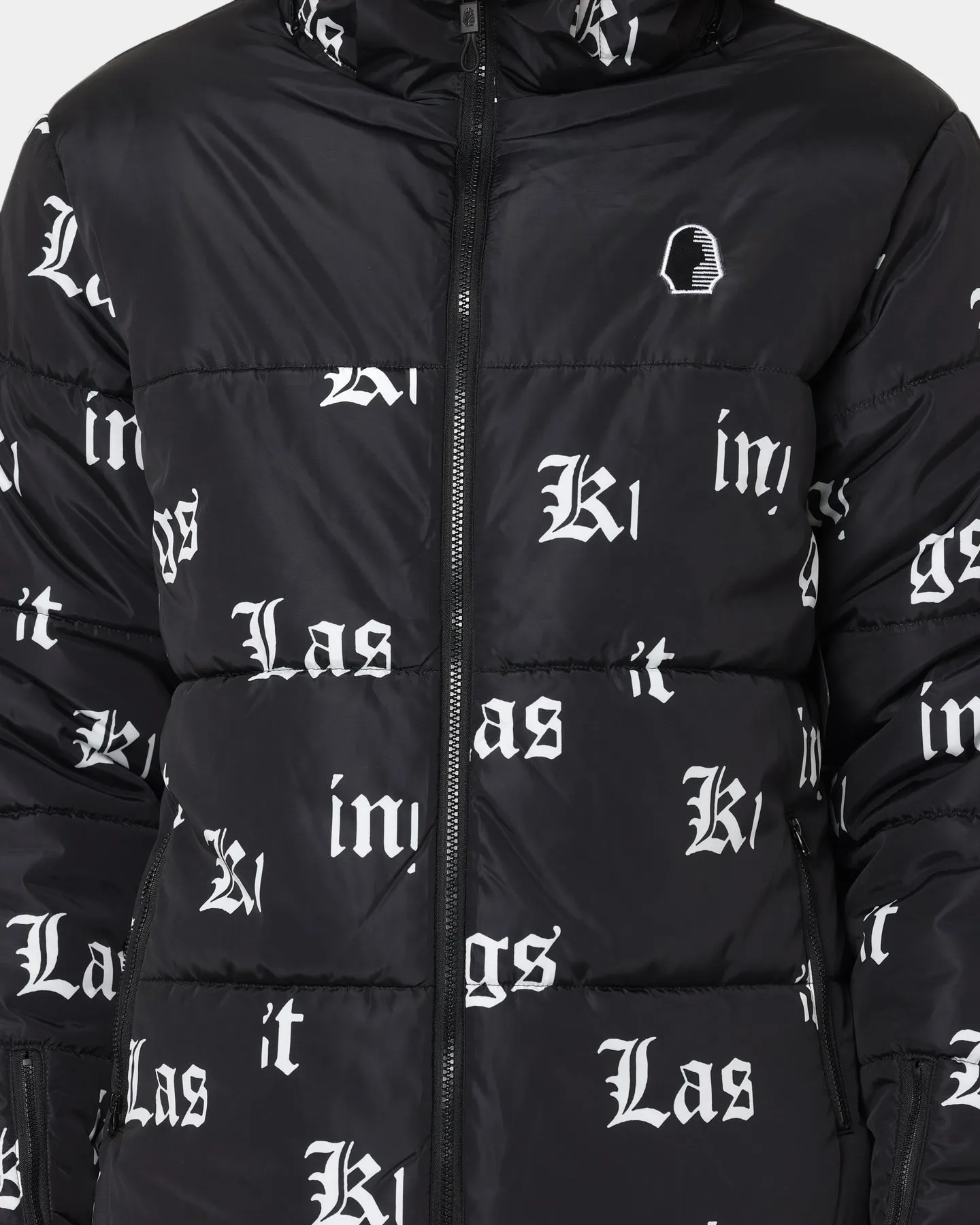 Last Kings Fragment Puffer Jacket Black