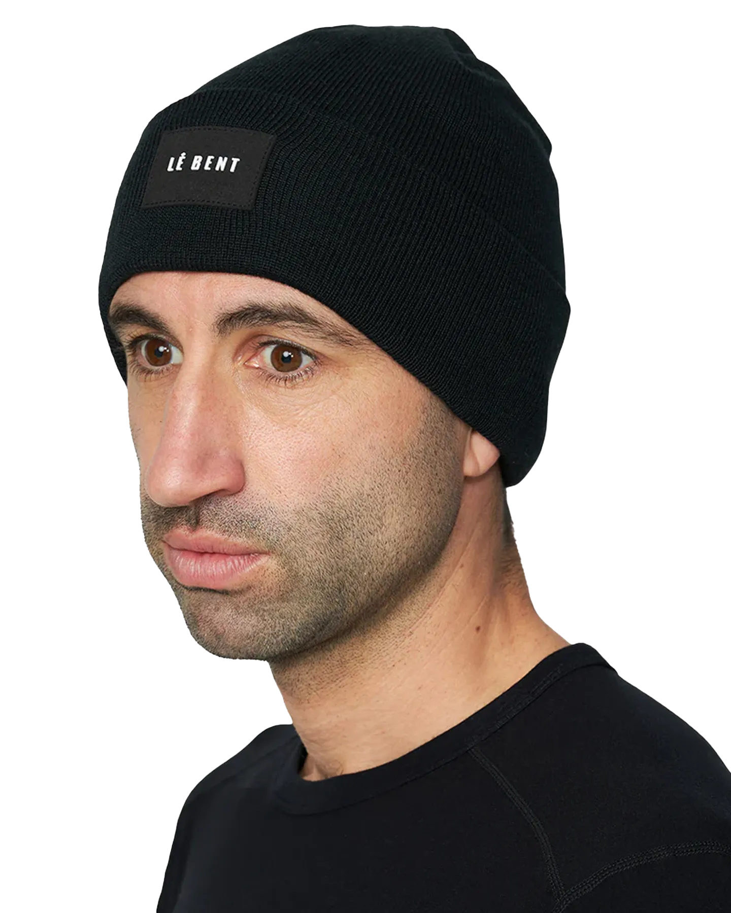 Le Bent The Staple Mid Profile Beanie - Black