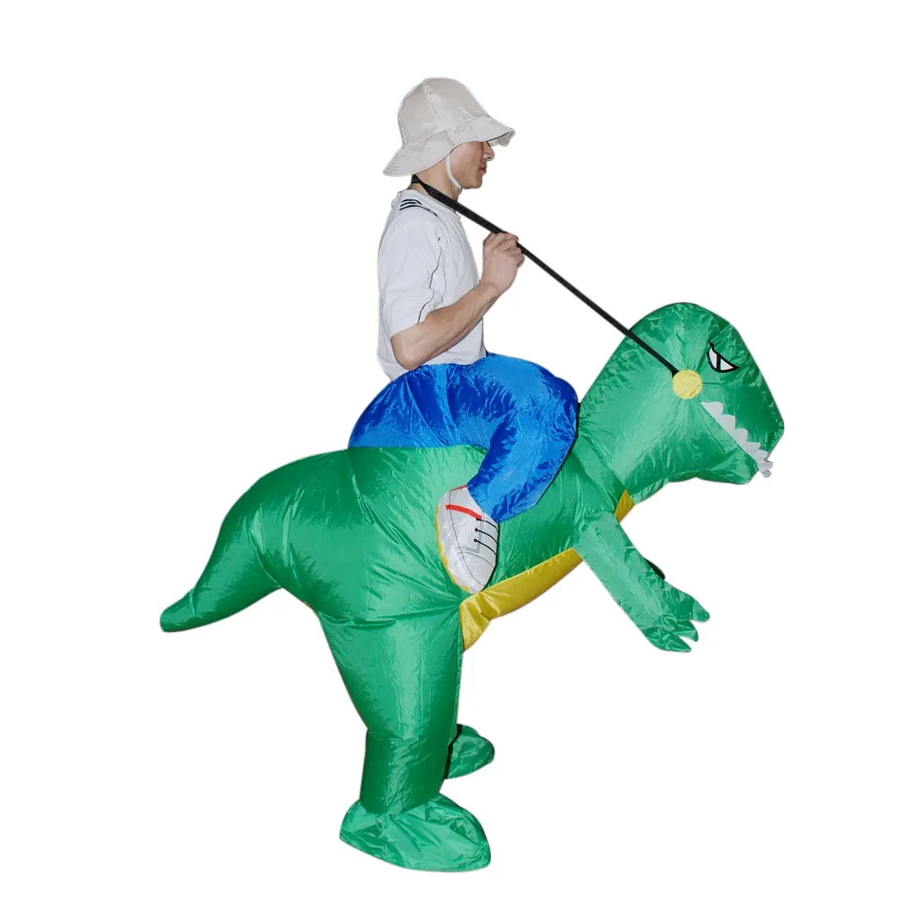 Lightweight Dino Inflatable Costume with Fan - One-Size