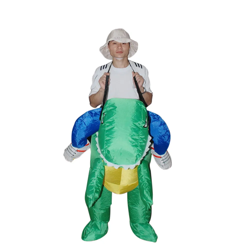 Lightweight Dino Inflatable Costume with Fan - One-Size