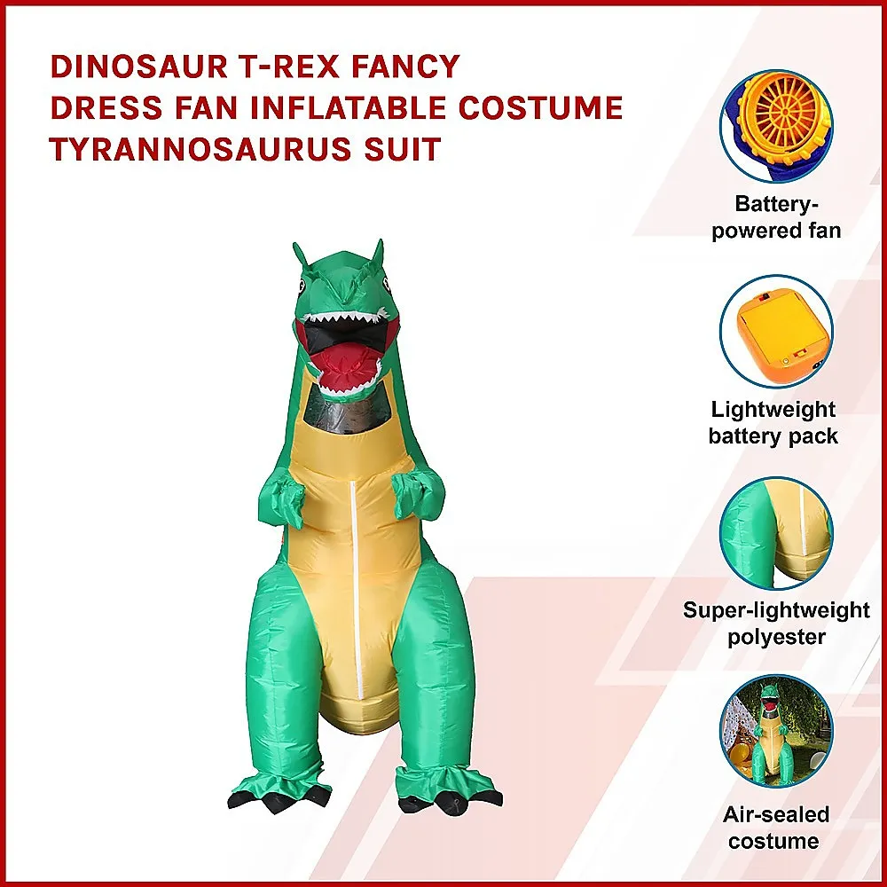 Lightweight T-Rex Inflatable Costume with Fan - Adult Size