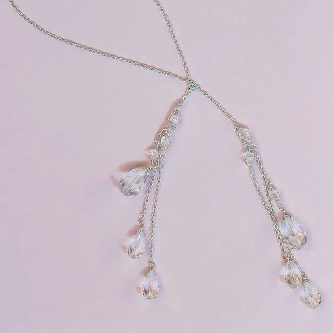 Lili Crystal Bridal Back Necklace