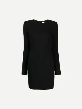 Long Sleeve T-Shirt Fitted Mini in Black