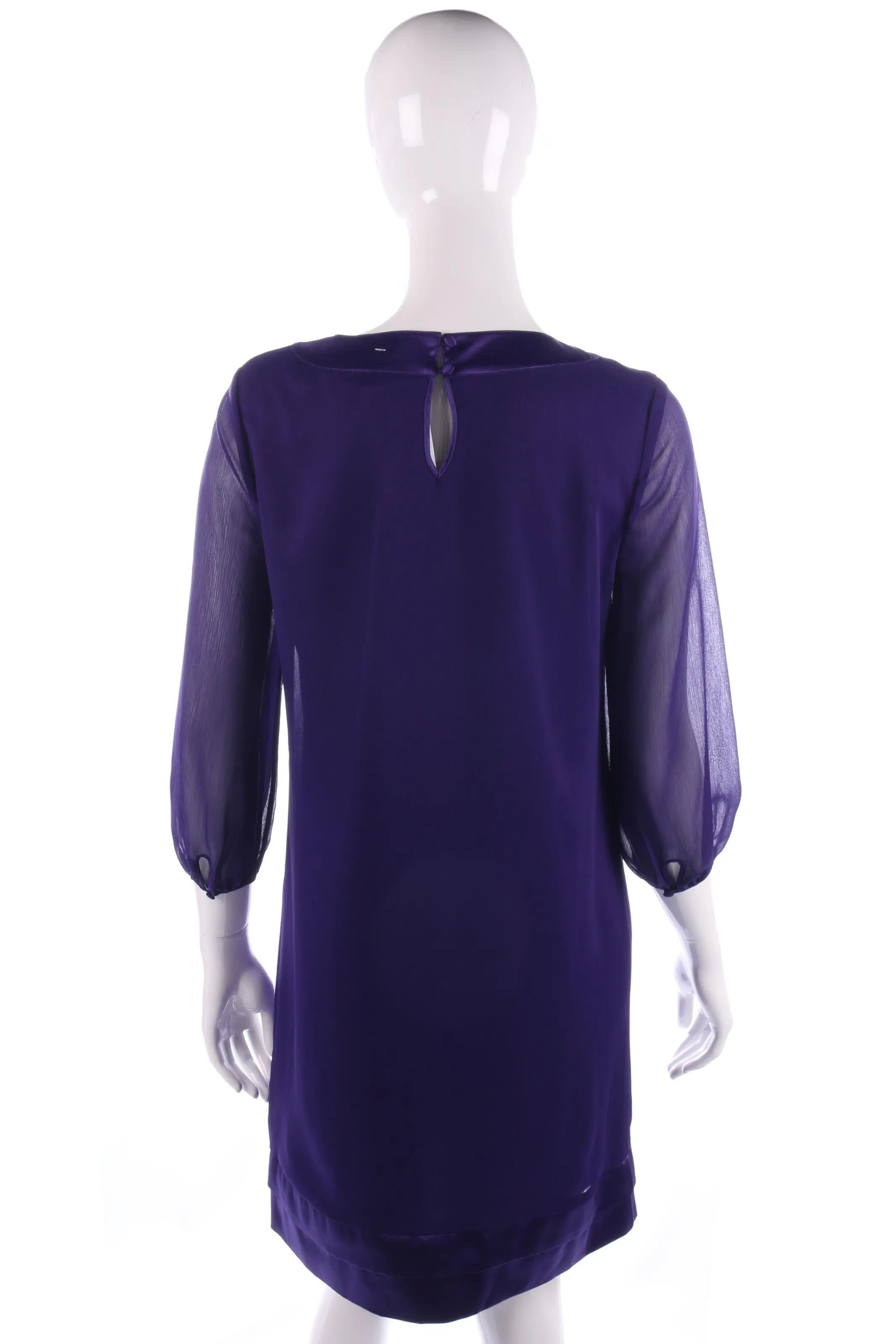 Lovely purple chiffon dress size 10