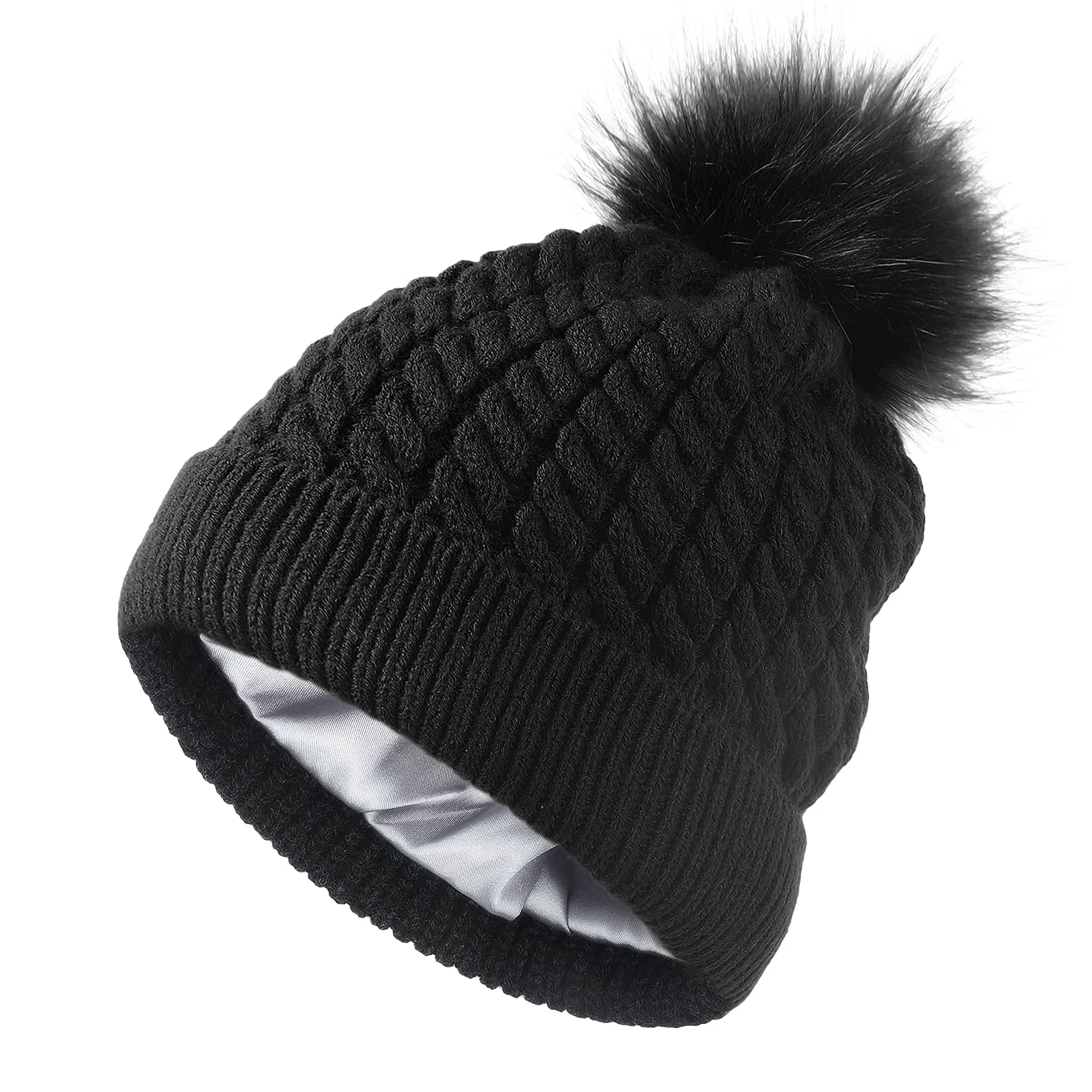 Lvaiz Satin Lined Cuffed Beanie