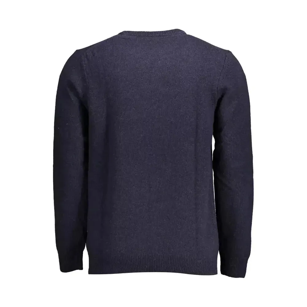 Lyle & Scott Blue Wool Men Sweater