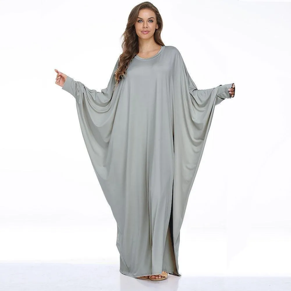 MA004 Batwing Jersey One Piece Abaya Kaftan