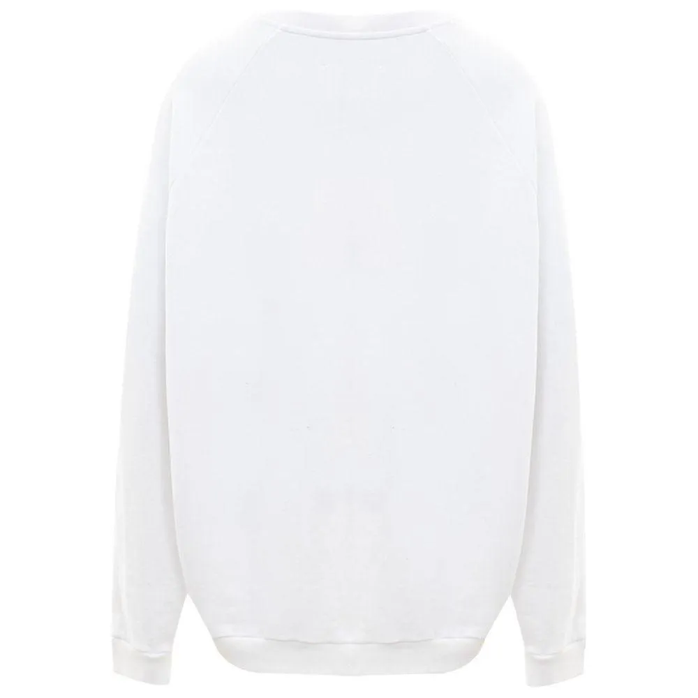 Maison Margiela Elegant Cotton Knit Sweater in Pristine White