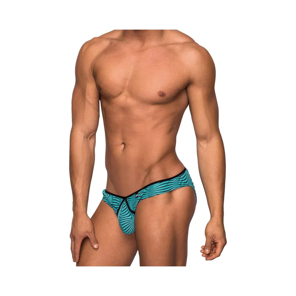 Male Power Tranquil Abyss Mini Bikini Seafoam/black Large