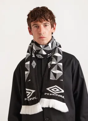 Mediocre Footy Skills Scarf | Umbro x Percival | Black