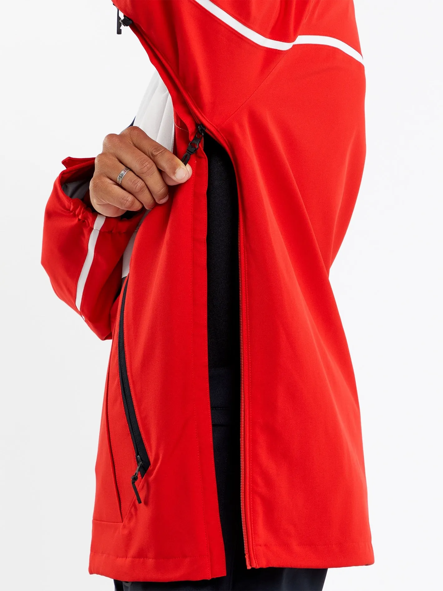 Mens Brighton Pullover Jacket - Red