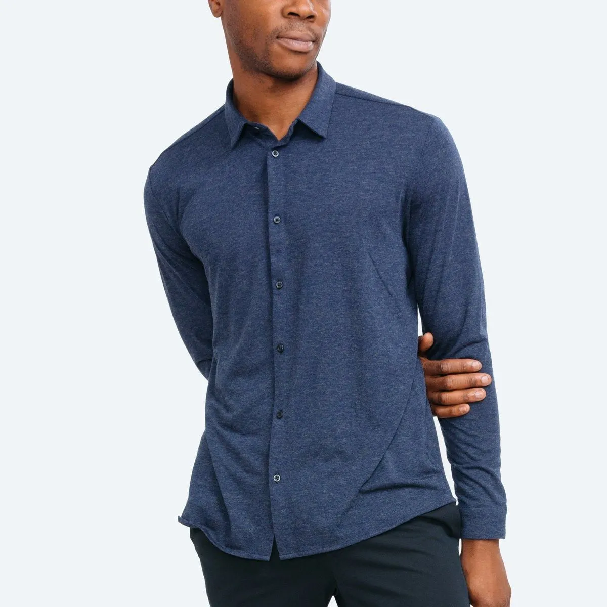 Men's Composite Merino Shirt - Navy