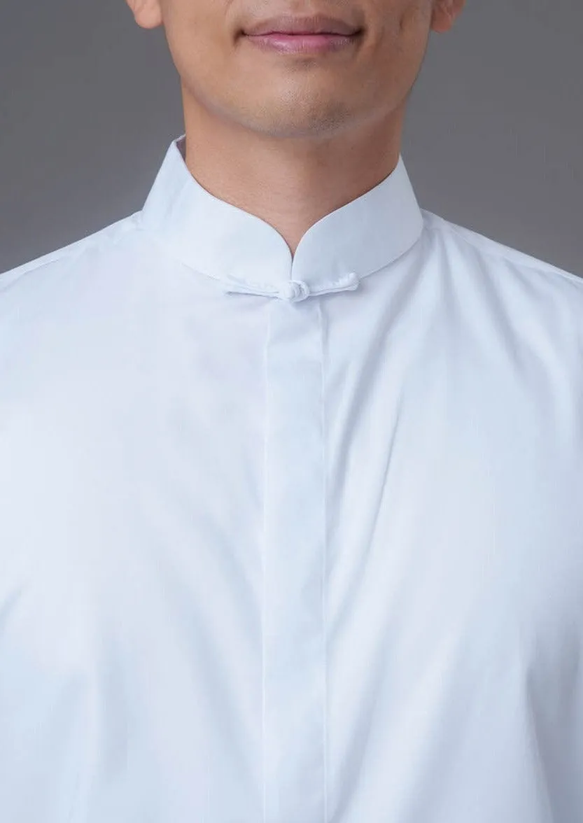 Men's Formal Tang Shirt w Frog Button