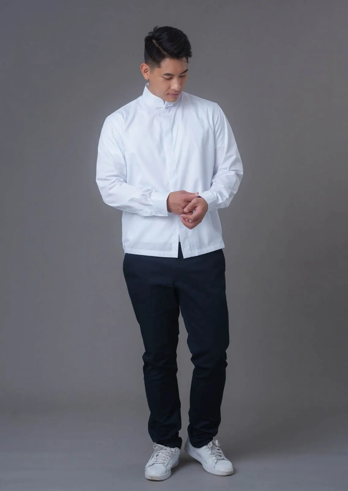 Men's Formal Tang Shirt w Frog Button