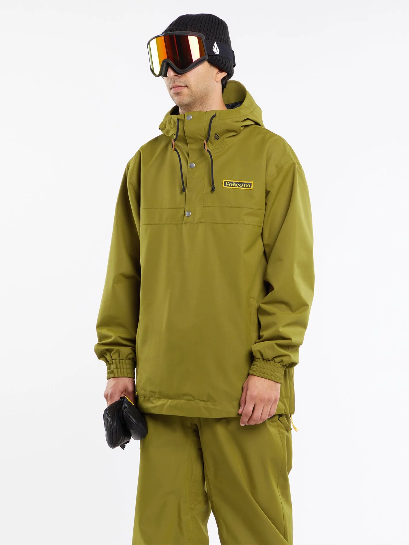 Mens Longo Pullover Jacket - Moss