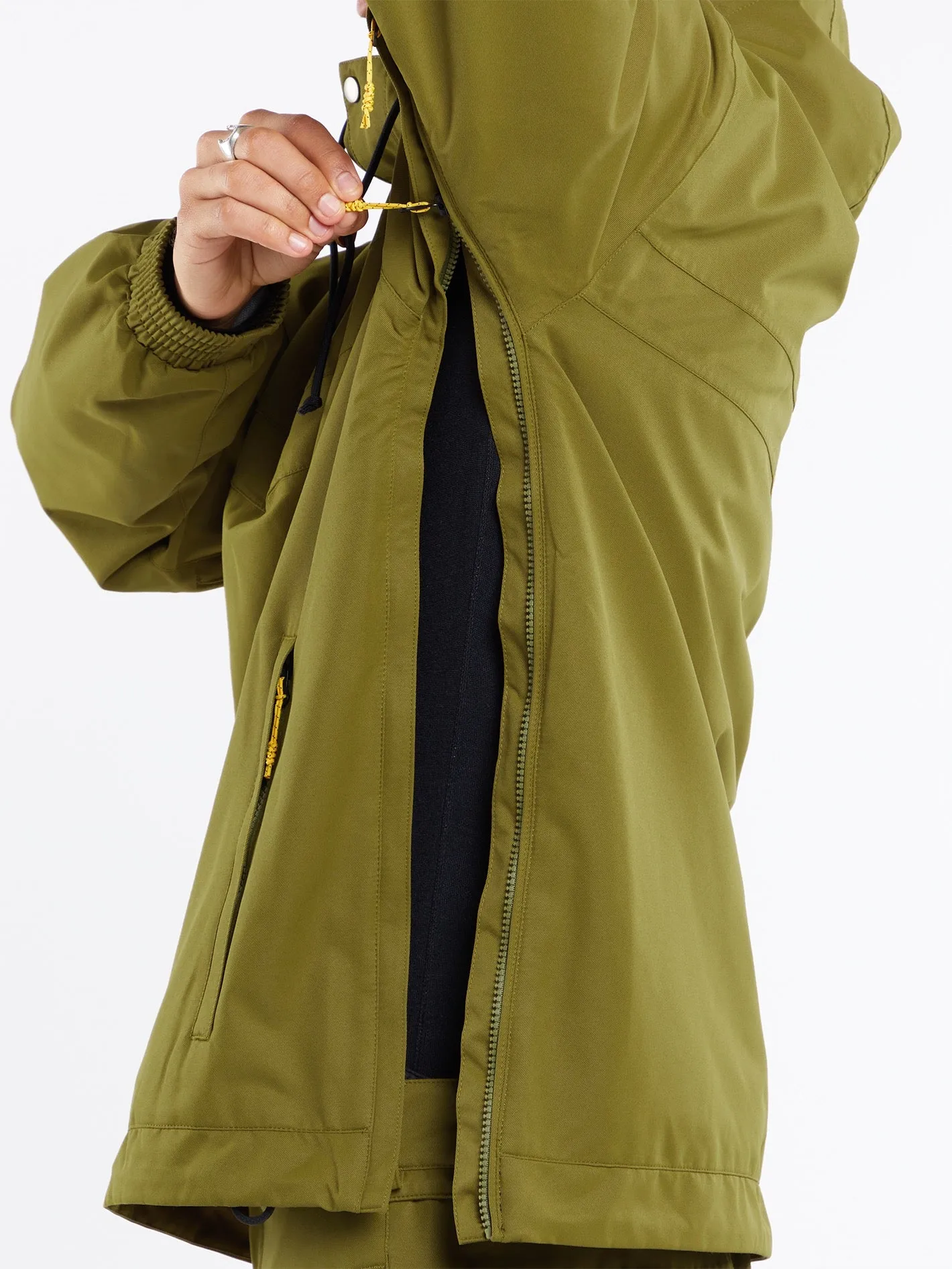 Mens Longo Pullover Jacket - Moss