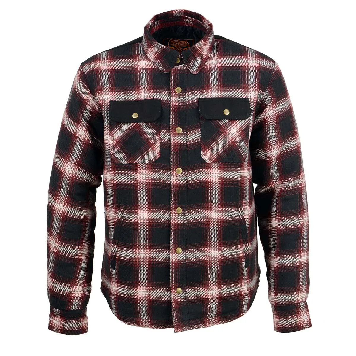 Milwaukee Leather MPM1637 Men's Plaid Mechanic Long Sleeve Flannel Biker Shirt