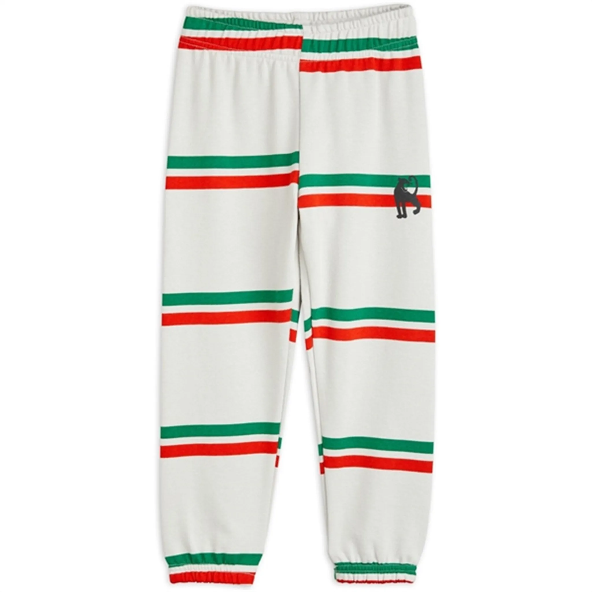 Mini Rodini Aop Sweatpants Grey Stripe