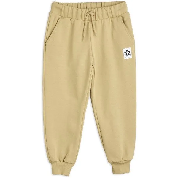 Mini Rodini Beige Basic Solid Sweatpants