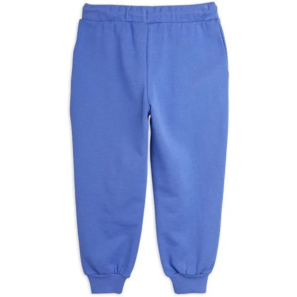 Mini Rodini Blue Squirrel Chenille Emb Sweatpants