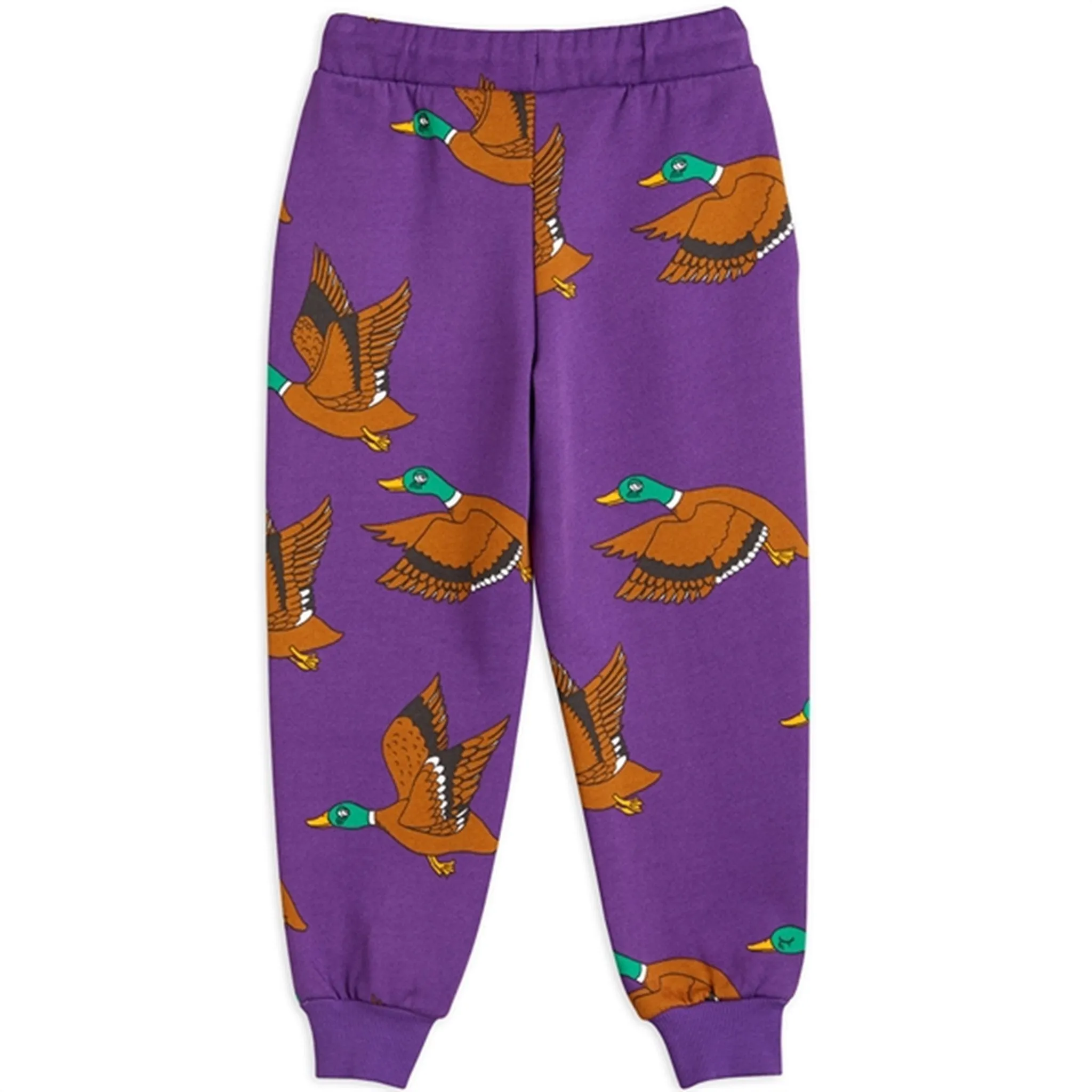 Mini Rodini Ducks Aop Sweatpants Purple