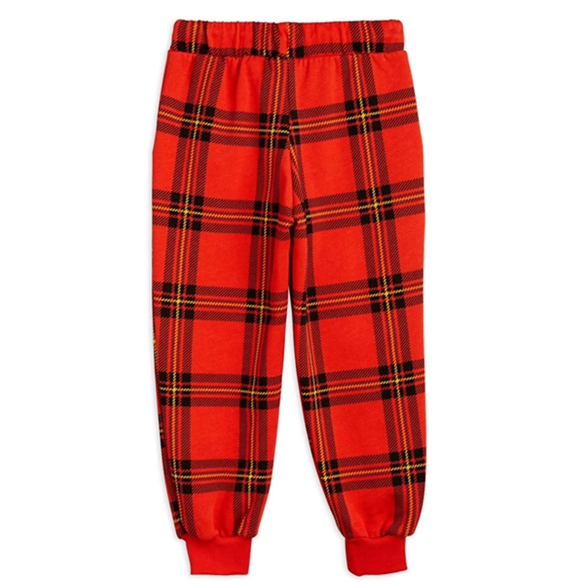 Mini Rodini Red Check Aop Sweatpants